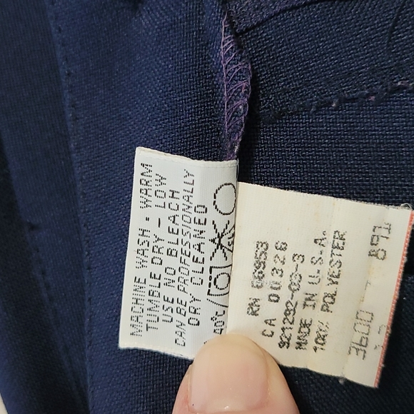 HEAD Tennis Skirt Vintage 70s Pleated Mini Retro Sportswear Athletic Navy Blu 10 - Picture 8 of 10